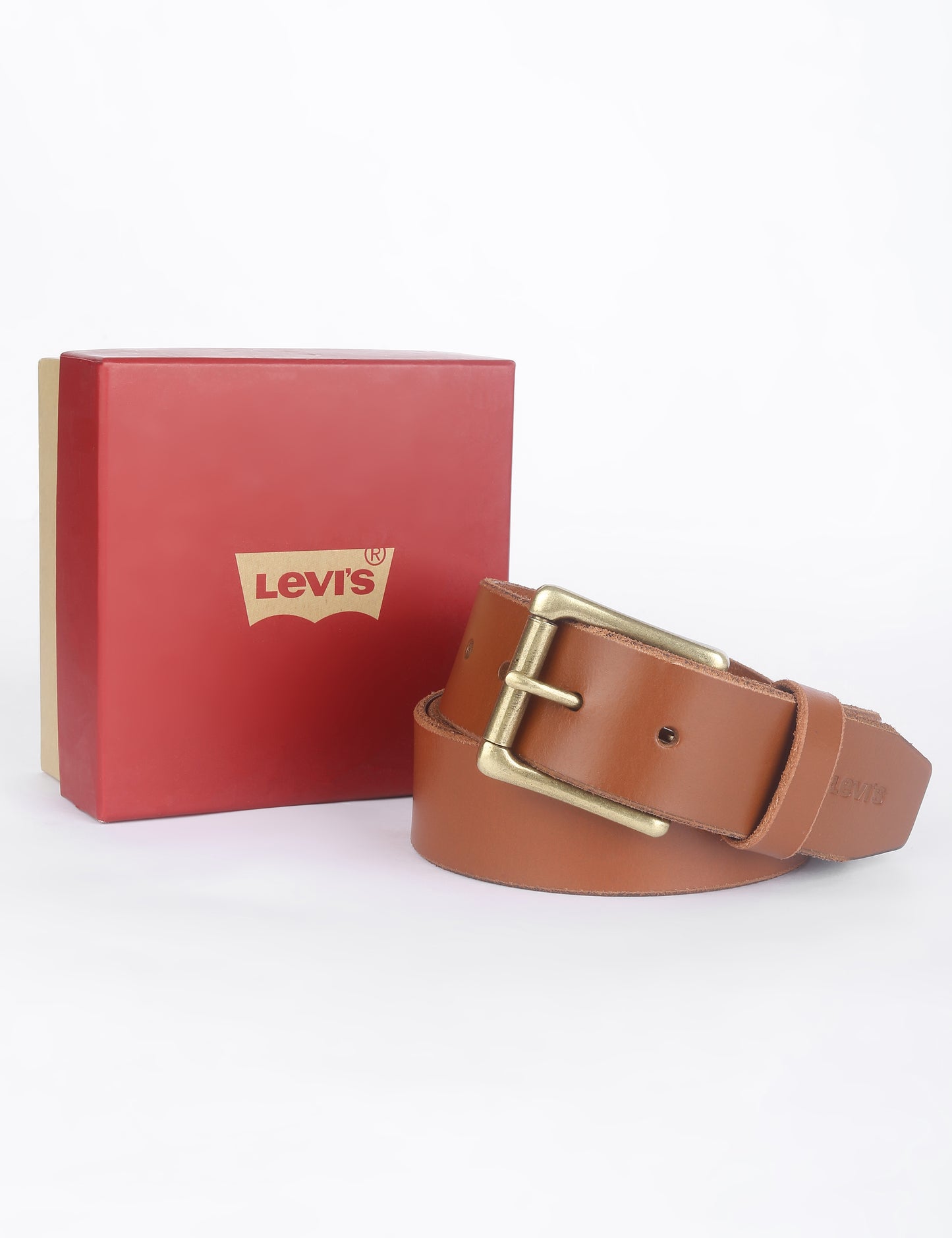 Men's Tan Solid Belt - 0044 View