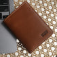Men's Tan Solid Card Holder - 8d5bd4f6-444c-4016-b5aa-c93ce83bd4cd View