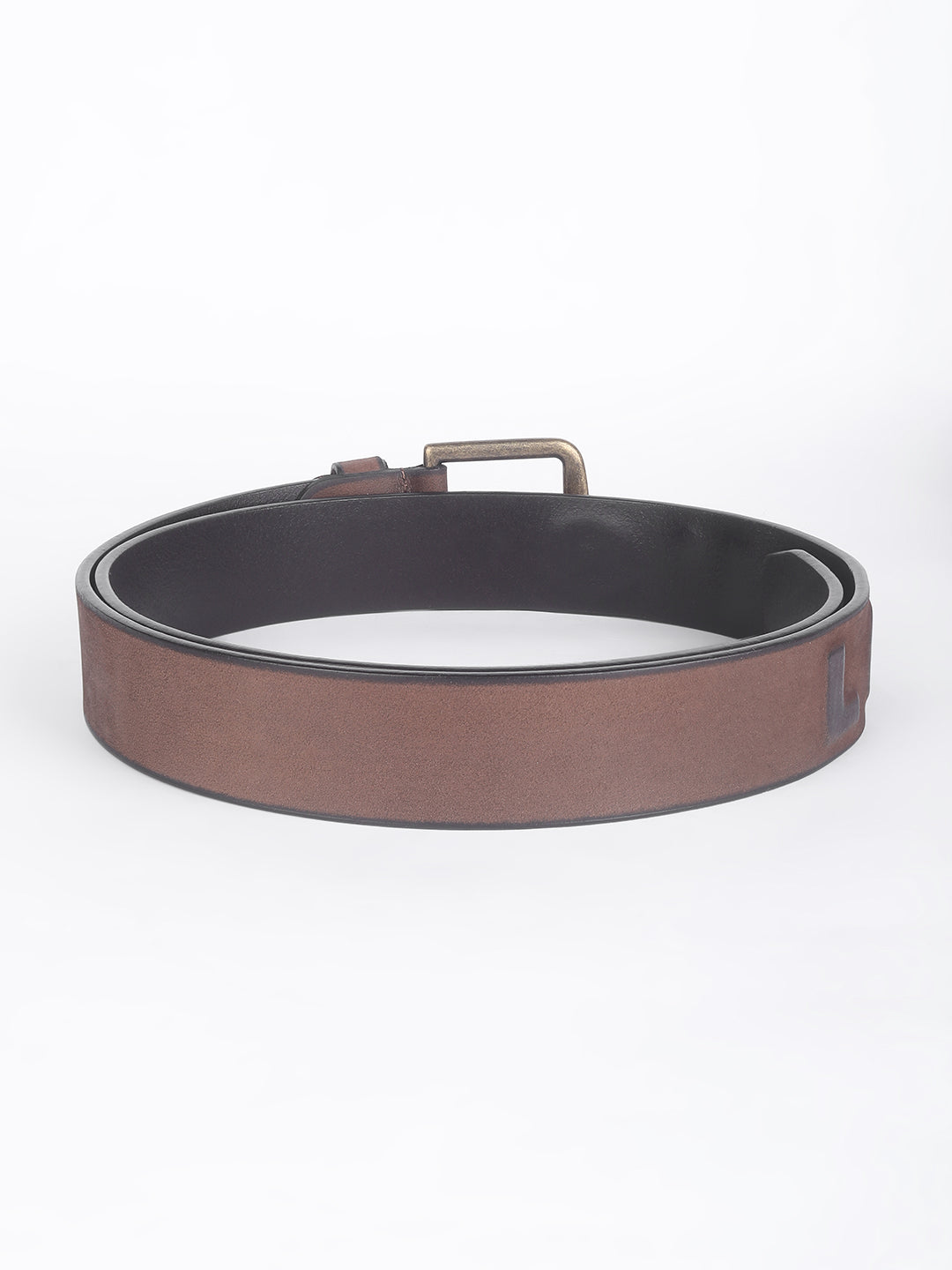 Men's Brown Textured Belt - 0051 View