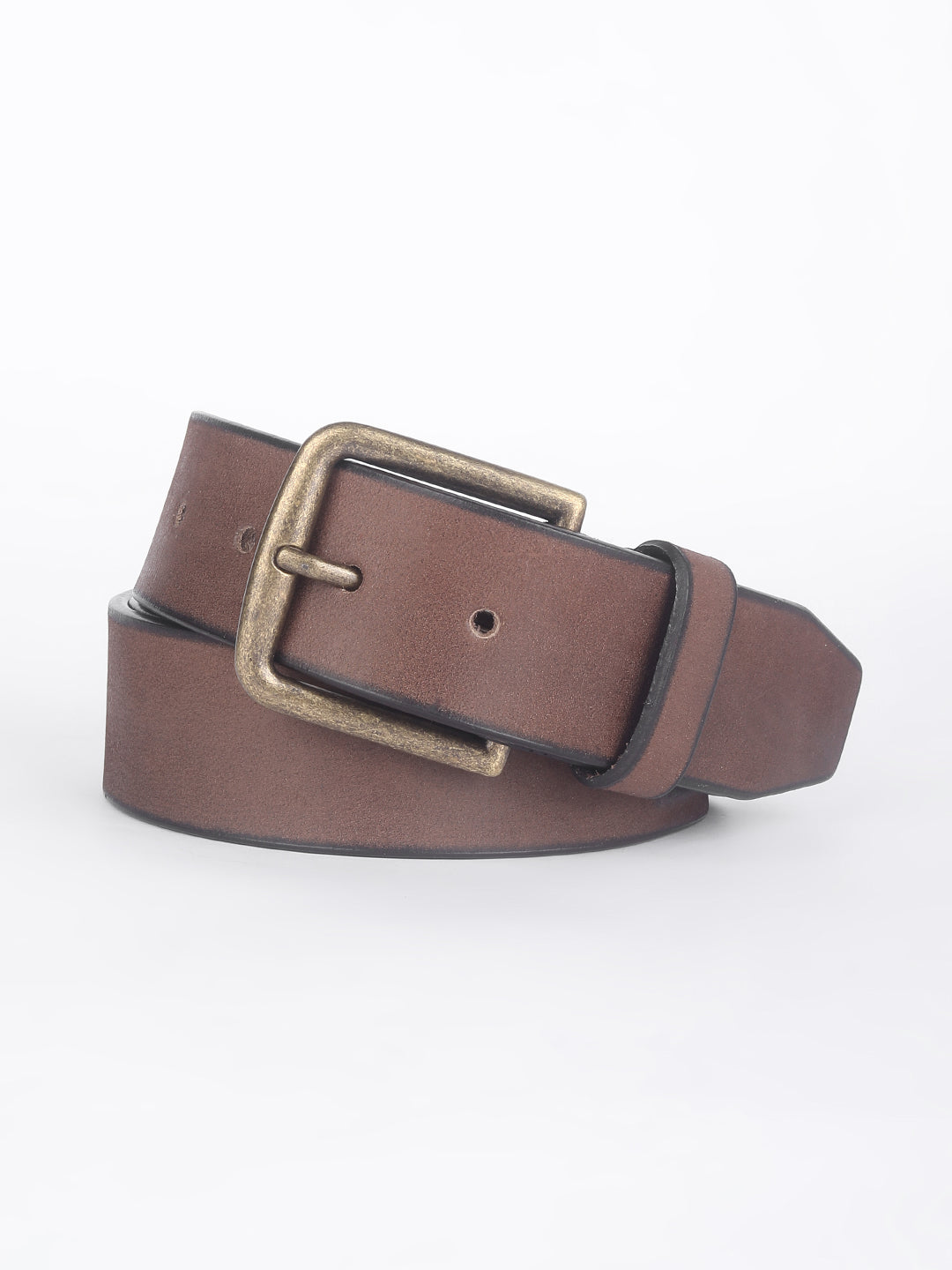 Men's Brown Textured Belt - 0053 View