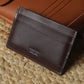 Men's Brown Solid Card Holder - 0057 View
