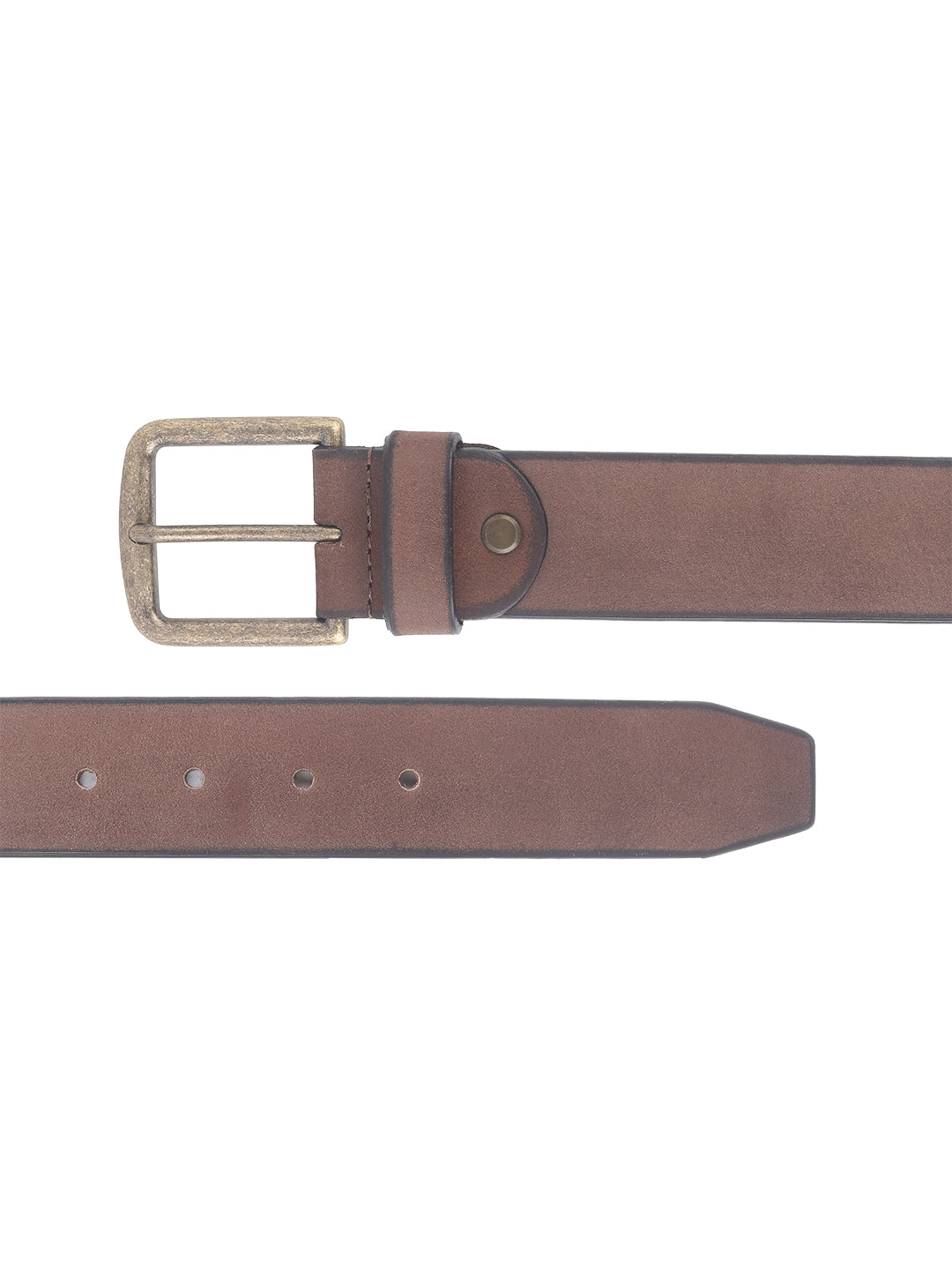 Men's Brown Textured Belt - 0058 View