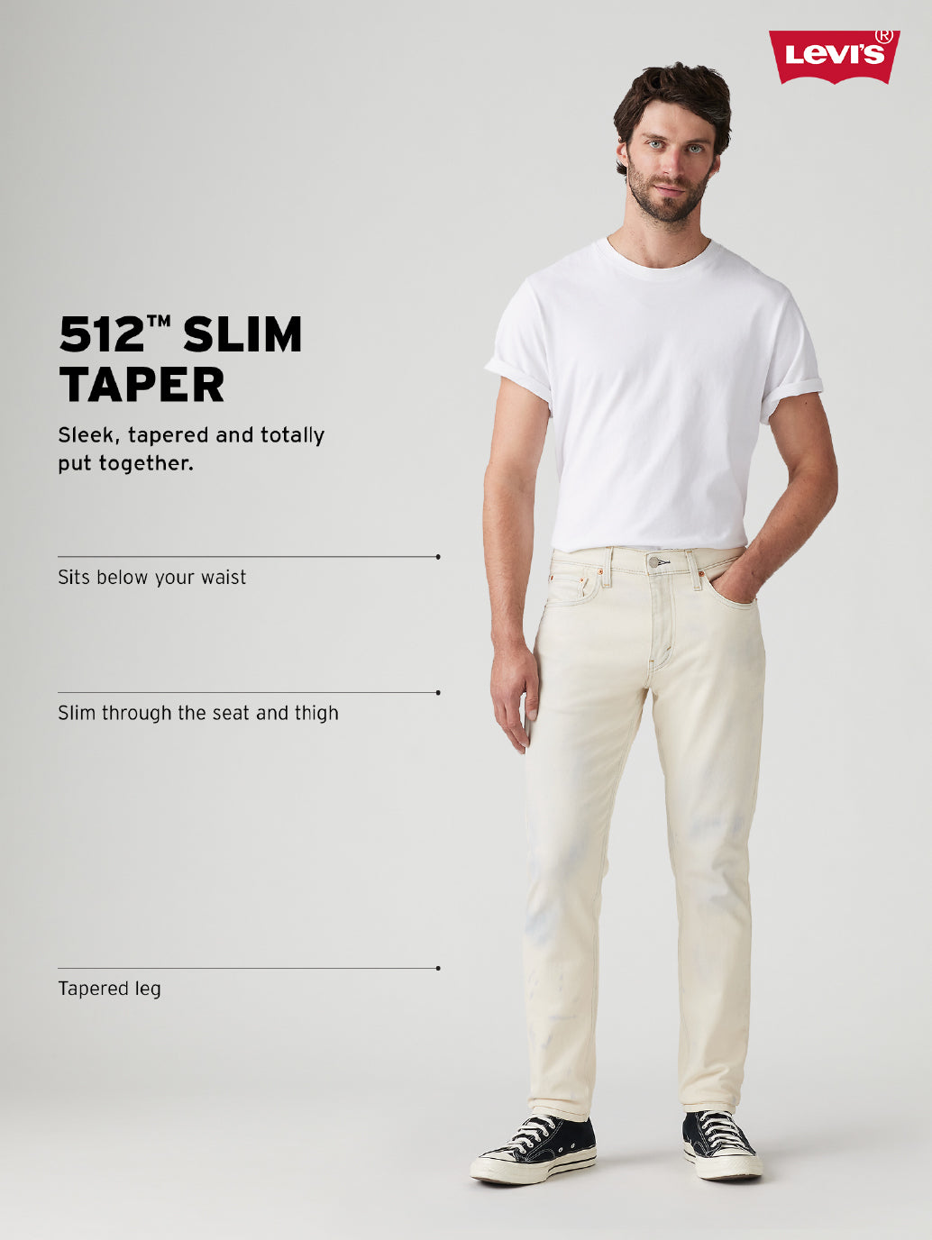 Men's 512 Slim Tapered Fit Green Chinos - d9726ccd-1d75-4ed3-b8af-fc00bc678a08 View