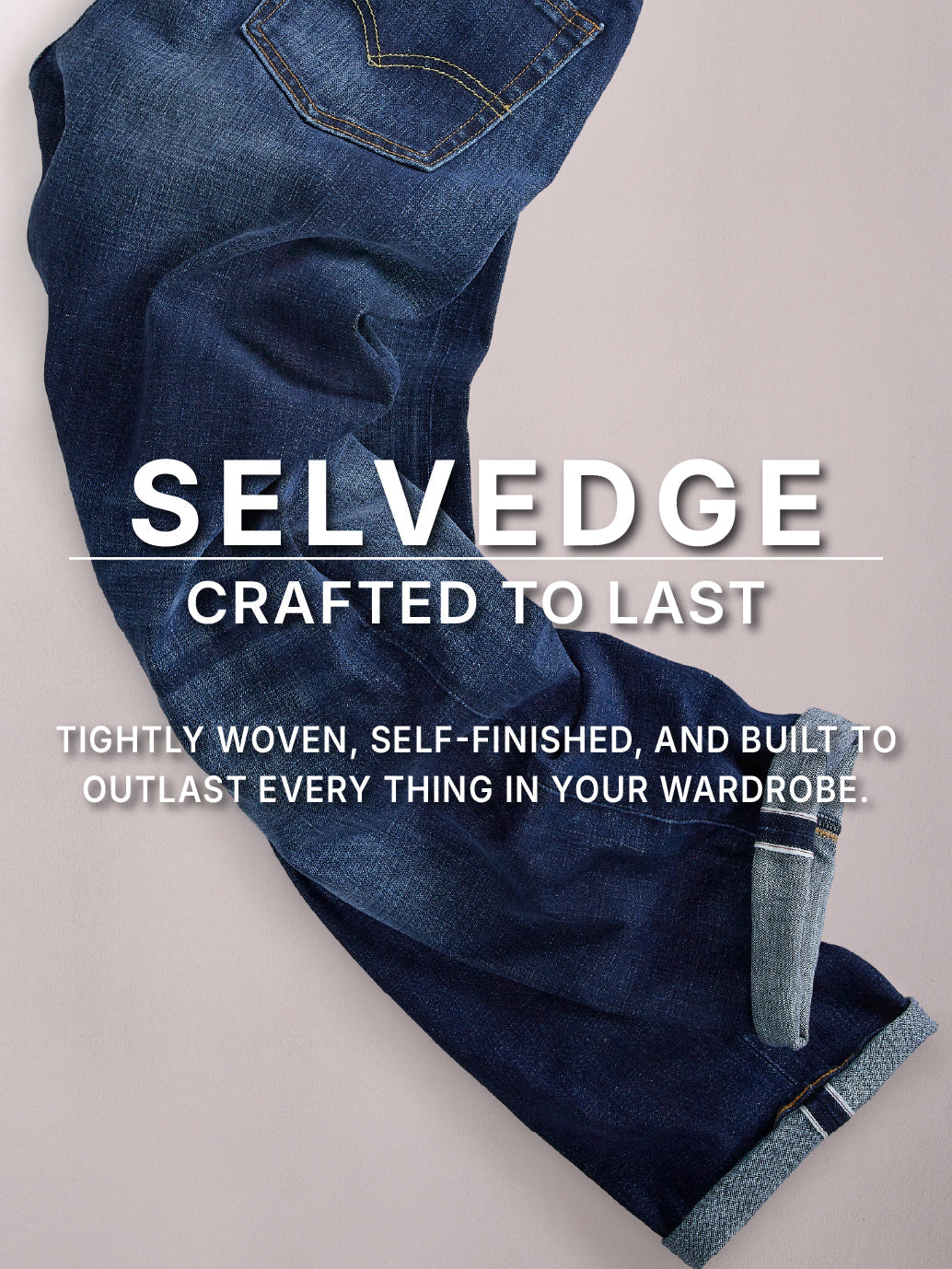 Men's 513 Blue Slim Straight Fit Mid Rise Selvedge Jeans - aff56402-c388-4a1d-bd00-1dca93806f12 View