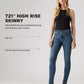 Women's 721 Blue Skinny Fit High Rise Jeans - 5d7e71f5-2989-4254-8c16-bcd0ddbb3e1f View