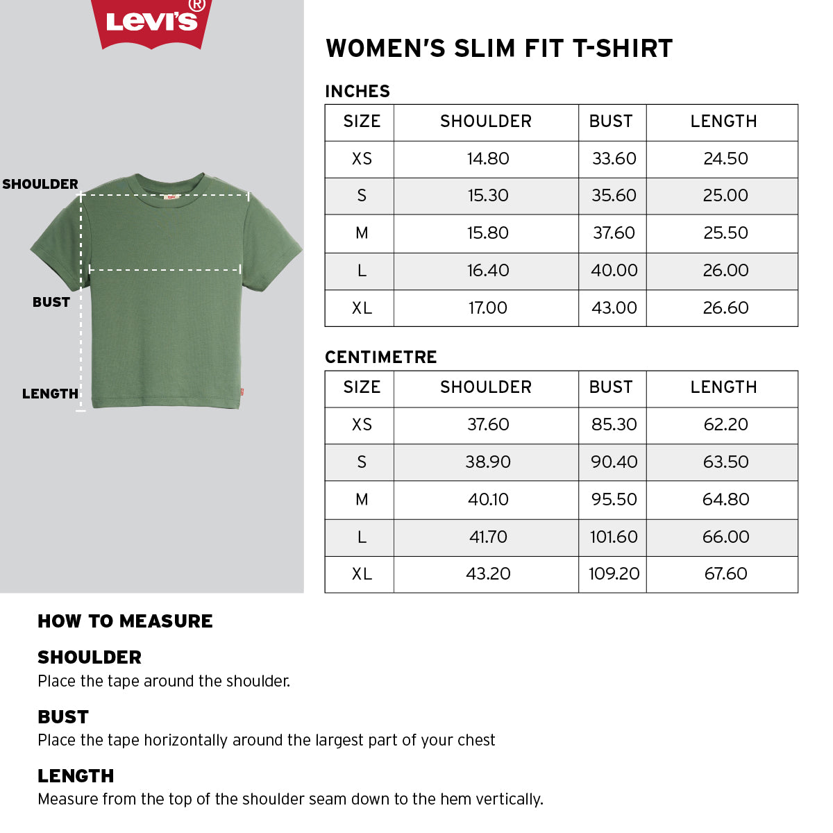 Women's Brand Logo Slim Fit T-shirt Black – Levis India Store