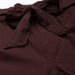 Women's Mid Rise Maroon Baggy Fit Trousers