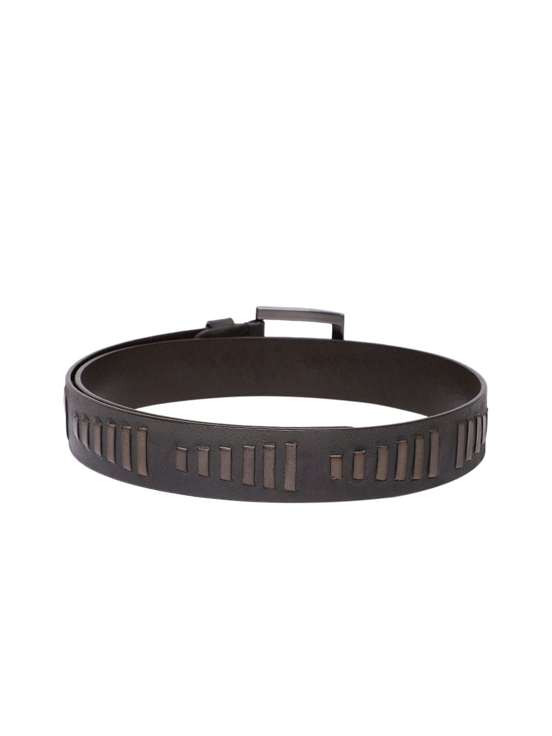 Men's Grey Textured Belt - a0afd335-96f4-43c6-a2ce-cc5a15971ba51742190722430-Men-Textured-Leather-Belt-1731742190722307-2 View