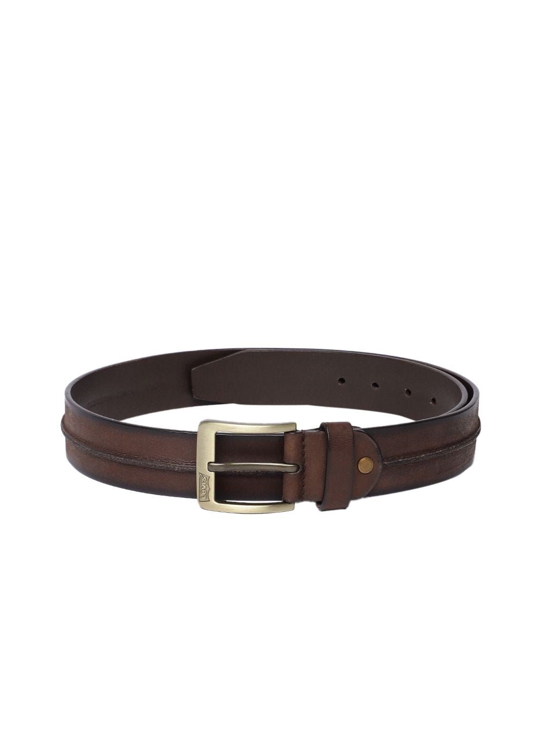 Men's Brown Textured Belt - a28f86b3-c425-4fa3-b1f9-876b55fb76d61742202119576-Men-Textured-Leather-Belt-6441742202119360-1 View