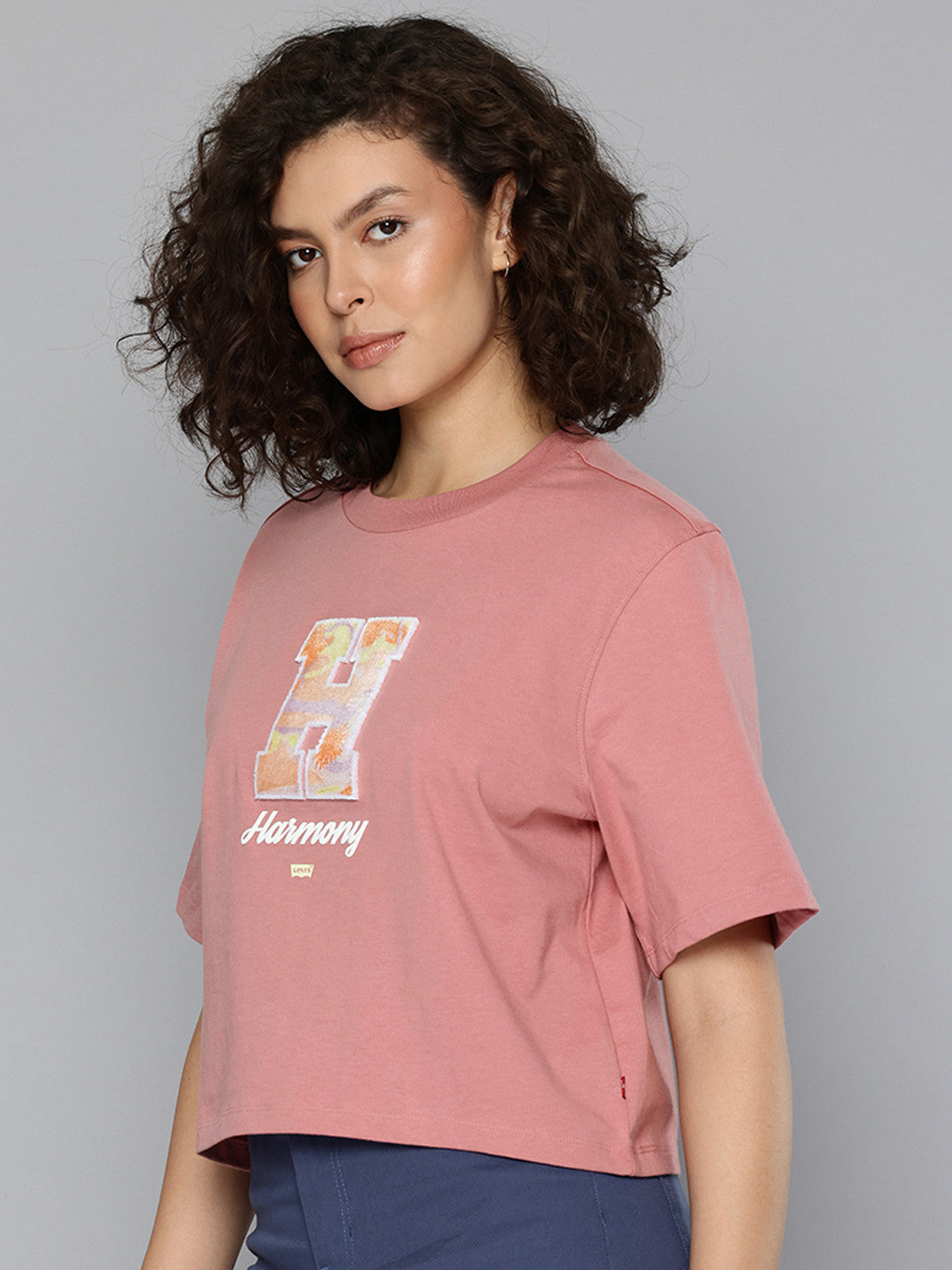 Women's Typographic Print Boxy T-shirt - a3e1fdea-ef92-459a-be9d-a4acbcd0bfe51749617271925-Womens-Typographic-Print-Boxy-T-shirt-6961749617271510-3 View