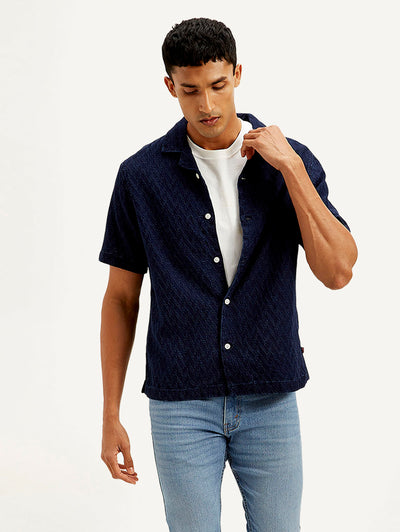 levi's Men's Resort Collar Textured Loose Fit Shirt-picture-10
