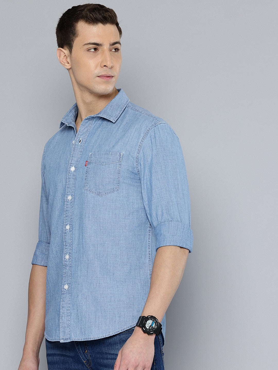 Men's Solid Slim Fit Shirt