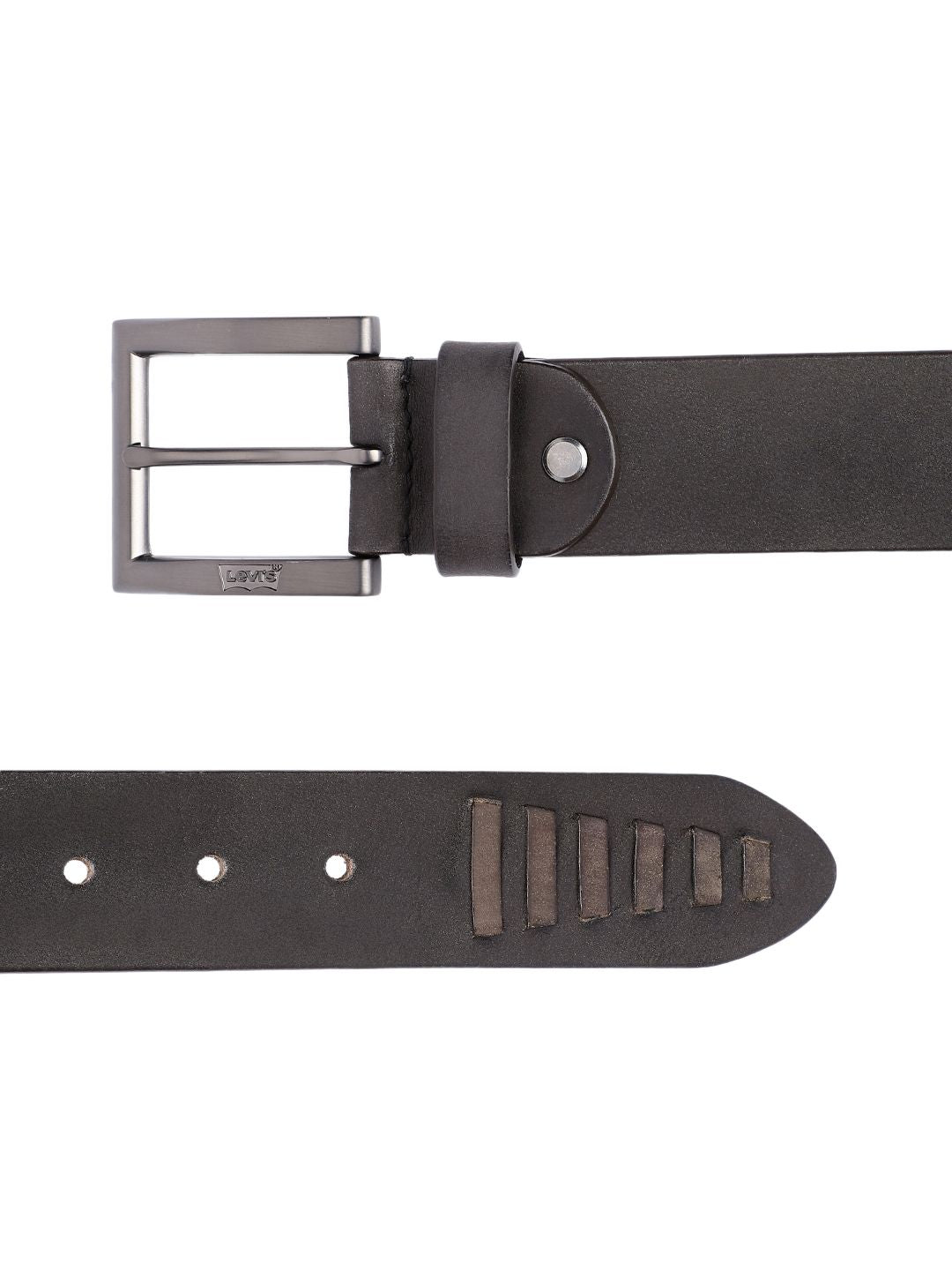 Men's Grey Textured Belt - b13c798a-d1ce-4e6e-ba20-e7be16e633201742190722411-Men-Textured-Leather-Belt-1731742190722307-3 View