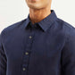 Men's Redloop Solid Regular Fit Linen Shirt - b1a4a35a2f638137faa837f7877f2feb View