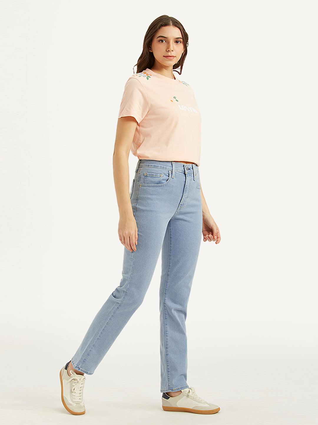 Women's 724 Light Blue Slim Straight Fit High Rise Jeans - b7103ce4b0c757aa1548f667723a412c View
