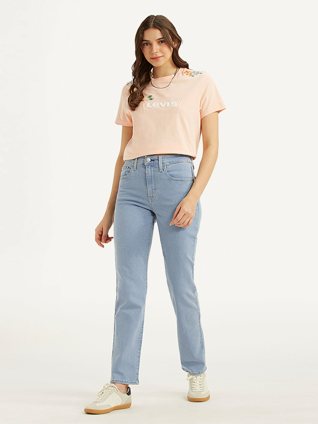 Women's 724 Light Blue Slim Straight Fit High Rise Jeans - be9dd933ae8265b5213f64d22cb580f9 View