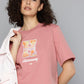 Women's Typographic Print Boxy T-shirt - beb501e0-6f7d-4203-bdf8-2d53703473981749617271977-Womens-Typographic-Print-Boxy-T-shirt-6961749617271510-1 View