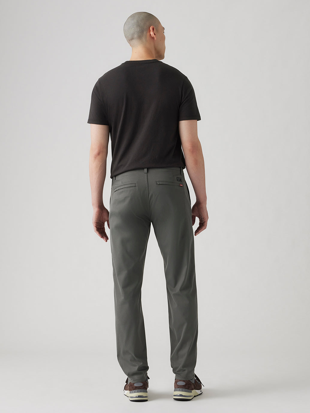 Men's Grey Straight Fit Tech Pant - bfdf66725336a6ab7295d9ae81891b84 View