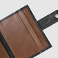 Men's Black Solid Card Holder - c0406f18-d8de-4aed-a445-a81ba68a31651742210059365-Men-Black--Tan-solid-Leather-Cardholder-9851742210058943-6 View