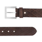 Men's Brown Textured Belt - c1bd660e-b725-4582-8785-87762a3aa6751742204296371-Men-Textured-Leather-Belt-1301742204296259-3 View