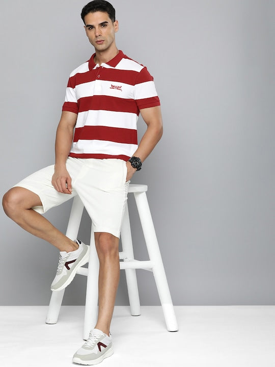 Men's Striped Polo T-shirt