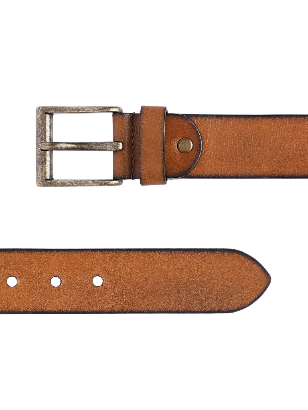 Men's Tan Textured Belt - c215f71e-5511-4563-85ca-c6511fed0ac71742204264517-Men-Textured-Leather-Belt-8111742204264347-3 View