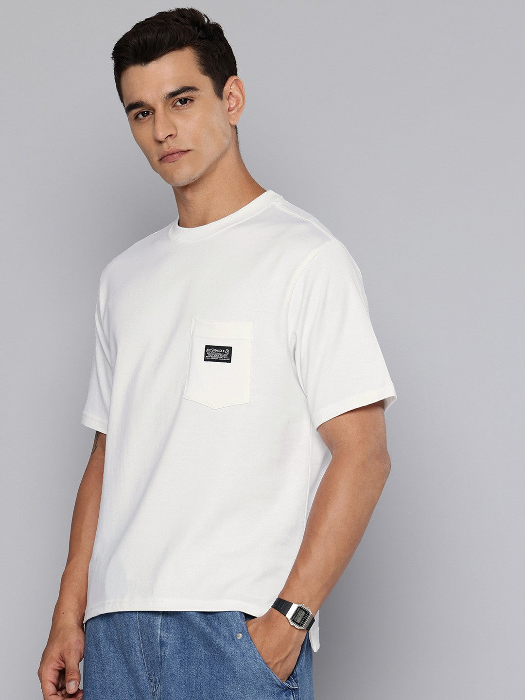 Men's Solid Crew Neck T-Shirt - c26c96ca-69e1-42d7-bcc2-f267f453bd5f1747307291478-Mens-Solid-Crew-Neck-T-Shirt-5361747307291071-3 View