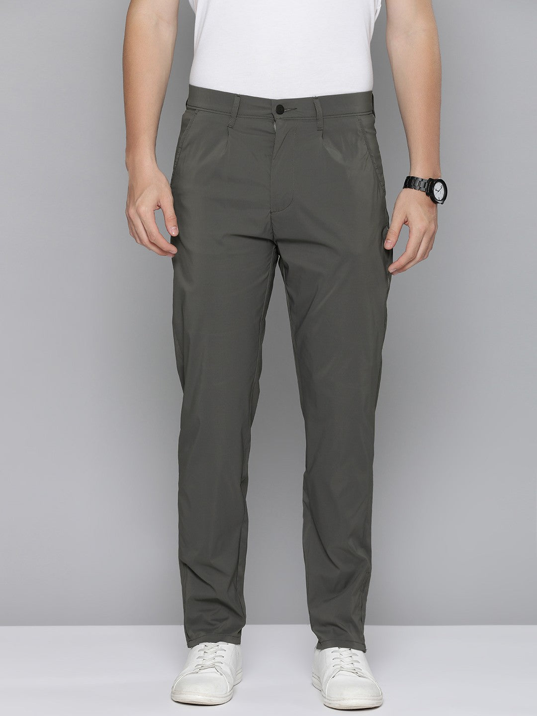 Men's Grey Regular Fit Trousers - caba63f0-8fec-470f-a006-b9c20debde1f1727256158200-Levis-Men-Slim-Fit-Trousers-4601727256157548-2 View