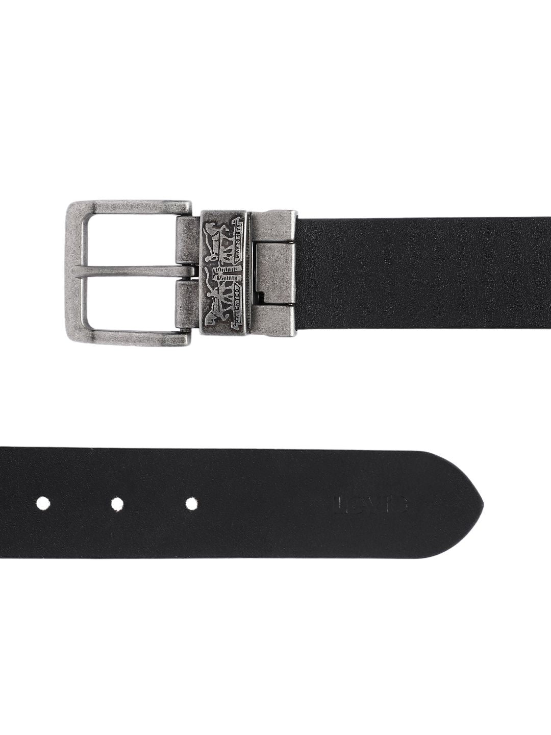 Men's Multicolored Reversible Belt - cd8bd1b0-34a6-4b0a-ad8a-44696de167621742206531624-Men-Solid-Reversible-Belt-7351742206531469-4 View