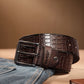 Men's Brown Textured Belt - cef07fca-aa9c-444d-a2ea-d8322769bbb71744113261014-Levis-Men-Textured-Leather-Belt-7081744113260770-1 View