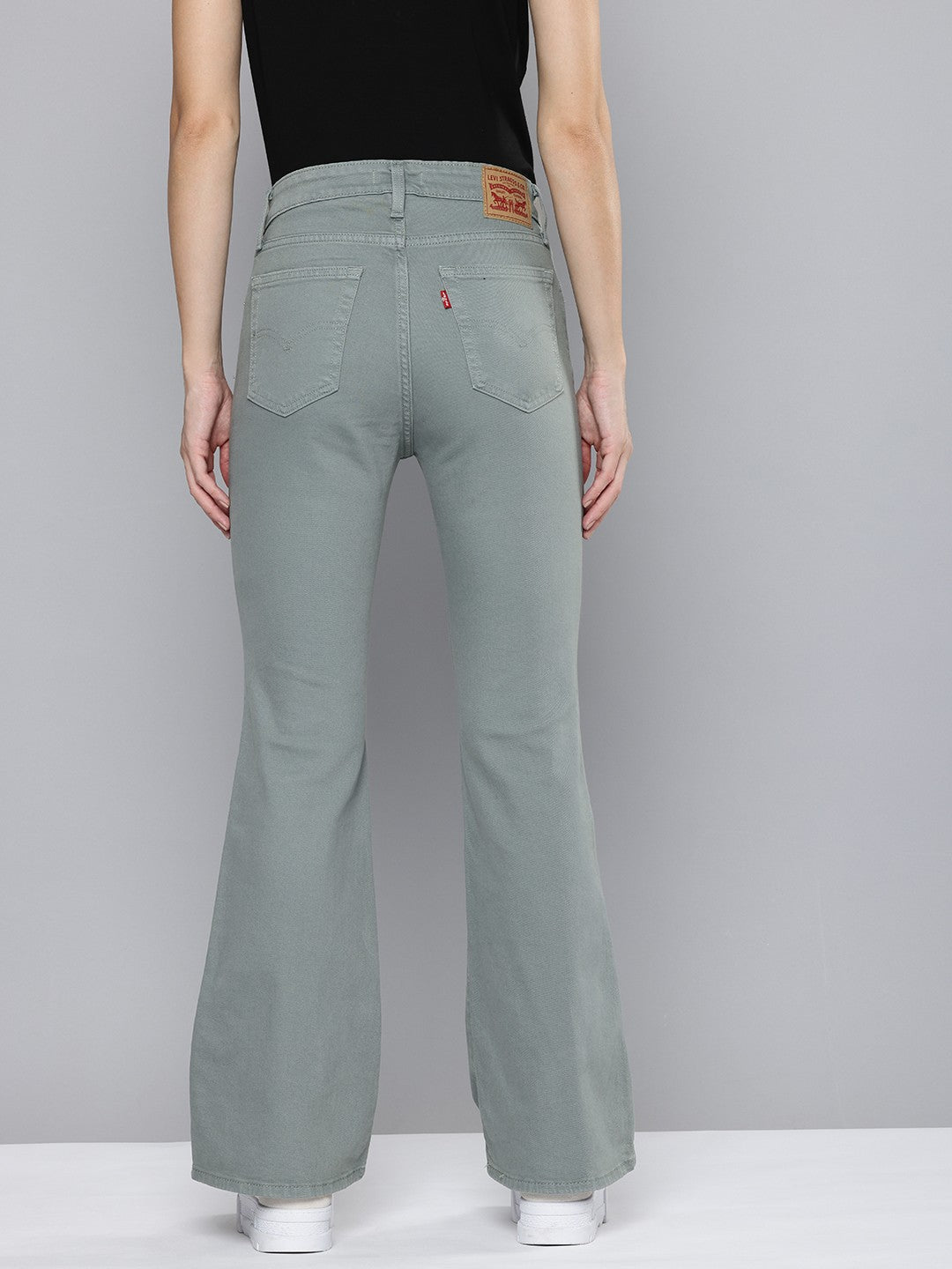 Women's 726 Grey Flared Fit Mid Rise Jeans - cf6e2995-fca3-45d9-a326-4c02ed5f2f9c1715857442012-Levis-Women-Jeans-6021715857441519-3 View