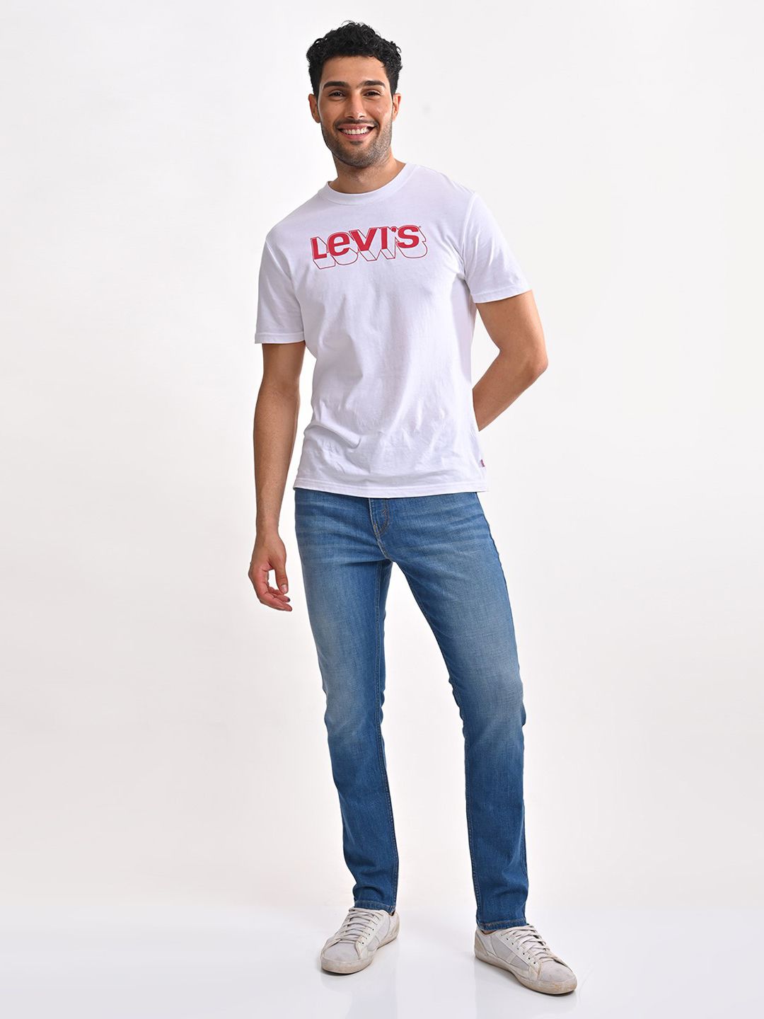 Men's 512 Blue Slim Tapered Fit Mid Rise Jeans