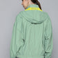 Women's Solid Light Green Hooded Jacket - d049e0d4-a546-4cd2-805e-8babeb09a0d71694427719682-Levis-Women-Jackets-4371694427719206-4 View
