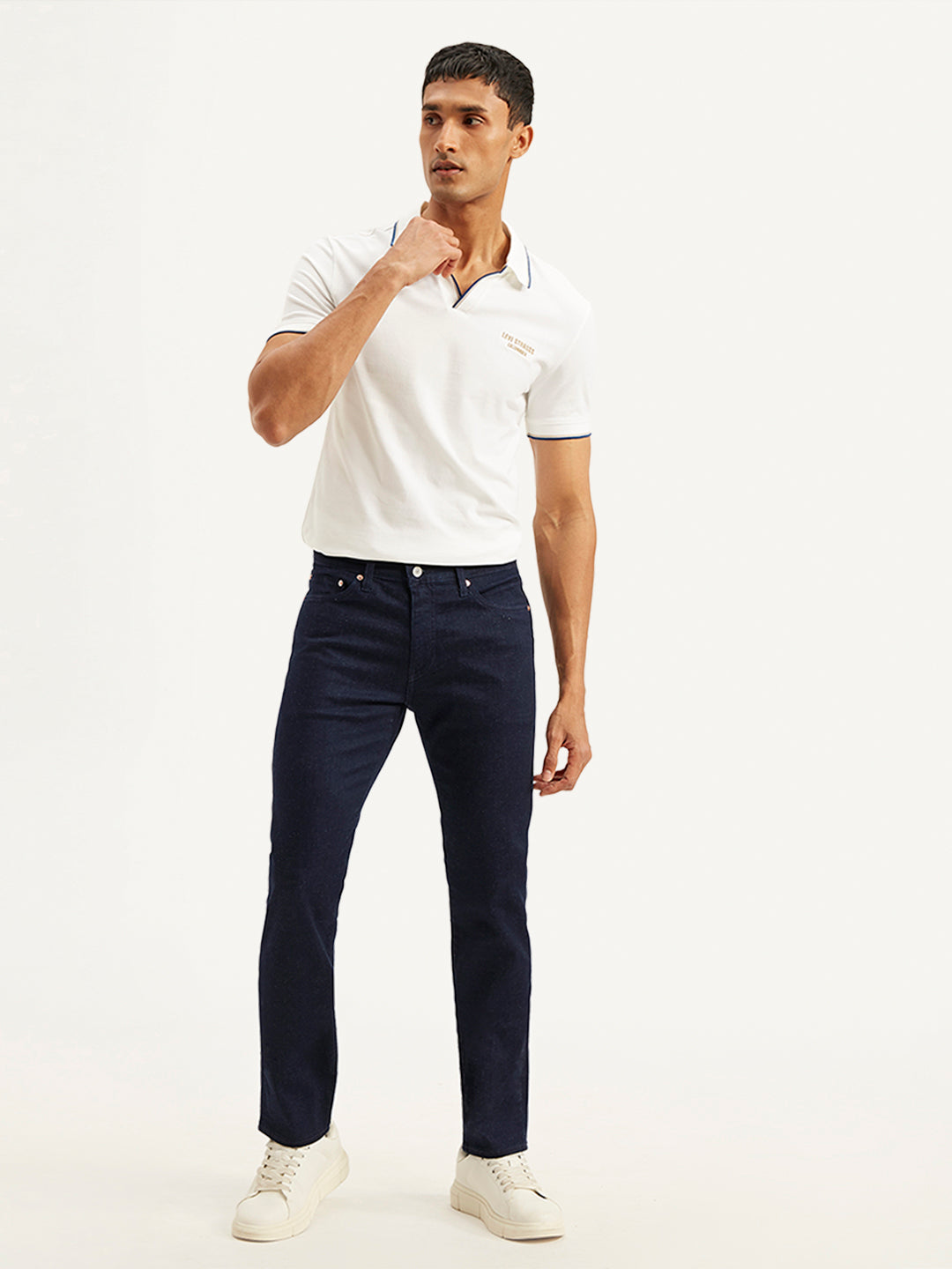 Men's 511 Navy Blue Slim Fit Mid Rise Jeans