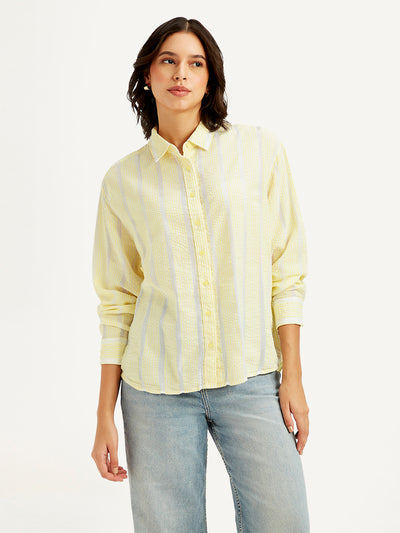 Women's Striped Relaxed Fit Shirt