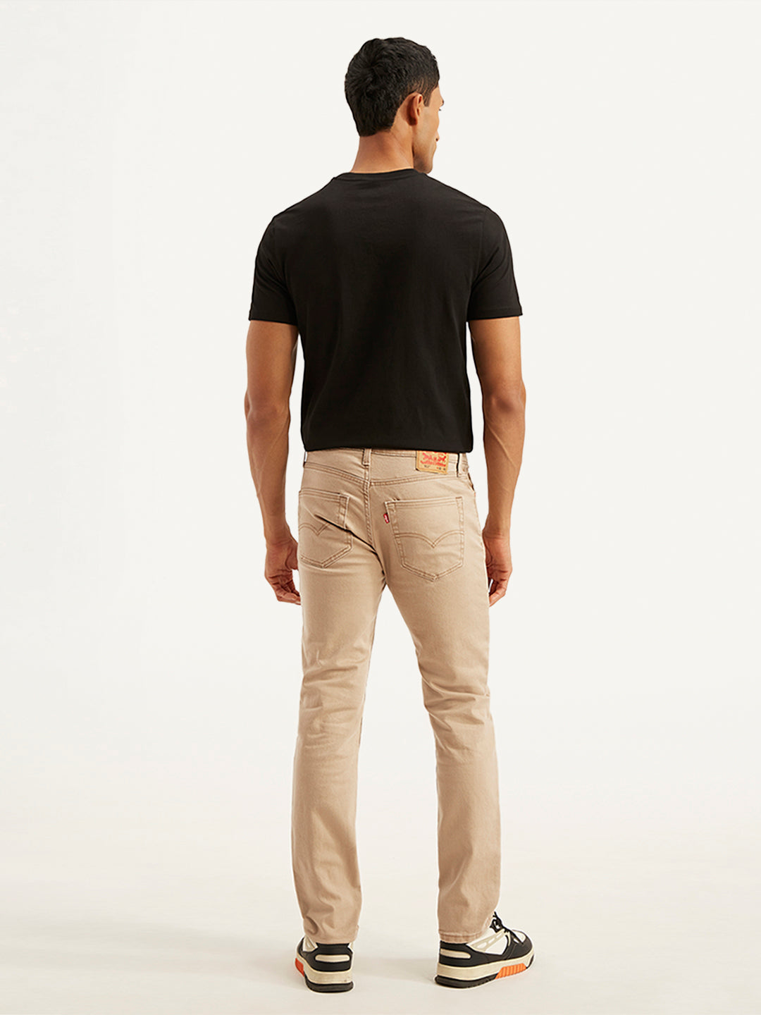 Men's 511 Beige Slim Fit Mid Rise Jeans - d611f569c3d3cd1058a4d9327bb9fba7 View