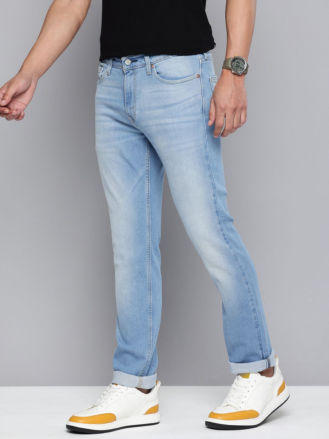 Men's 511 Blue Slim Fit Mid Rise Jeans - d6287b9c619a768418f486b81956113d View