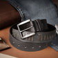 Men's Grey Textured Belt - d73b7143-63a4-4984-9ea9-e7819b984d831744258841484-Levis-Men-Textured-Leather-Belt-9341744258841219-1 View