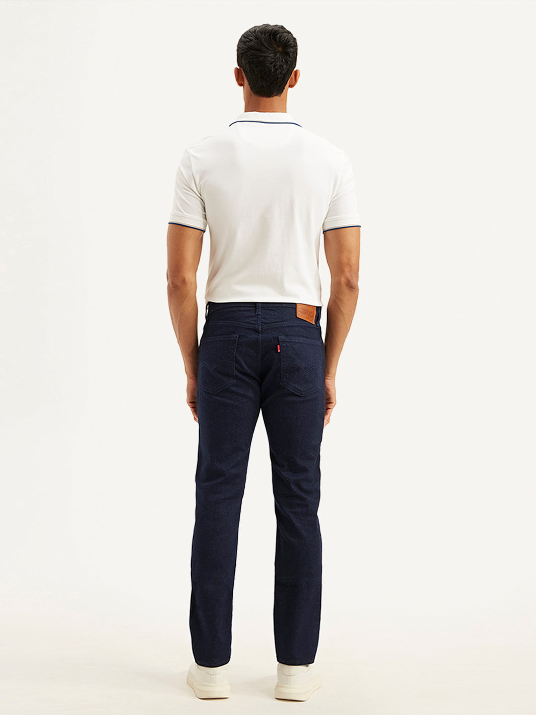 Men's 511 Navy Blue Slim Fit Mid Rise Jeans - d92e62a8047fcea44aa07c096fec9d58 View