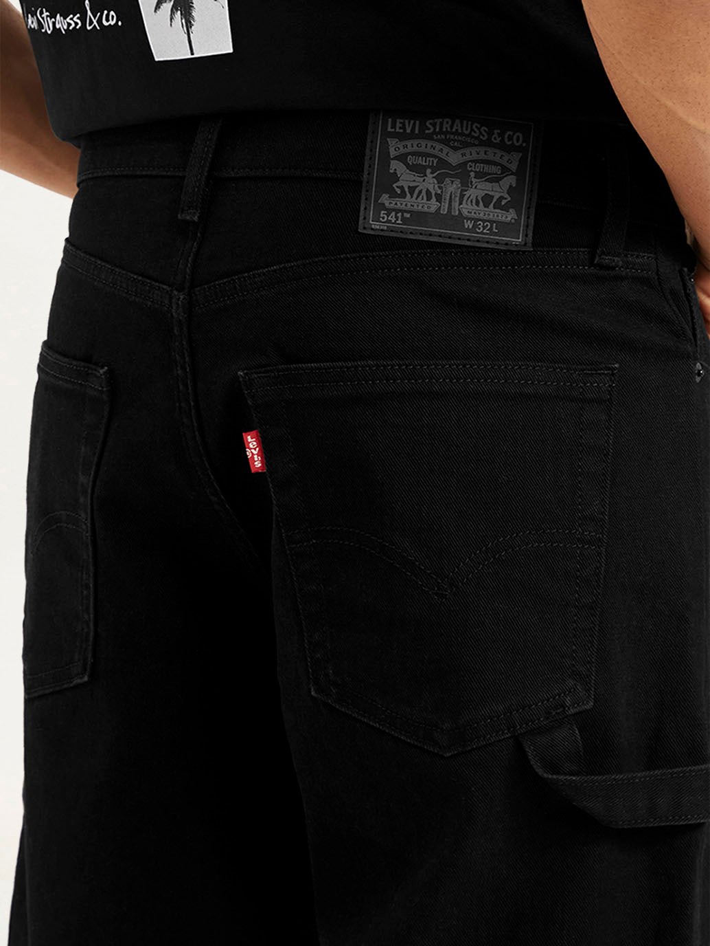 Men's 578 Black Loose Fit Mid Rise Jeans - dc3429efc1a0a83dd72b91cb8a42a866 View