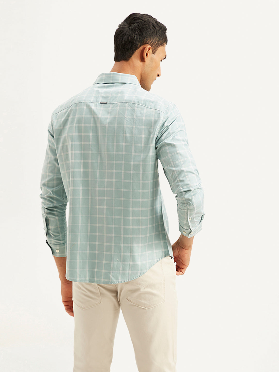 Men's Redloop Checkered Slim Fit Shirt - 0a301c1e-e85d-409a-9751-ba1c70ca4103 View