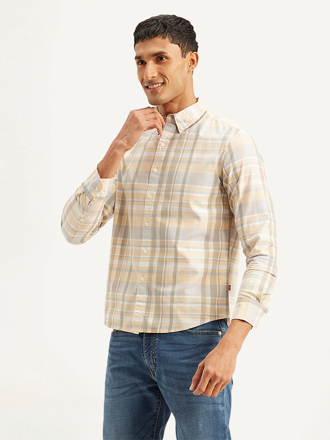 Men's Checkered Slim Fit Shirt - 2d0ca81d-6146-4bb3-8792-e4741d6a3b16 View