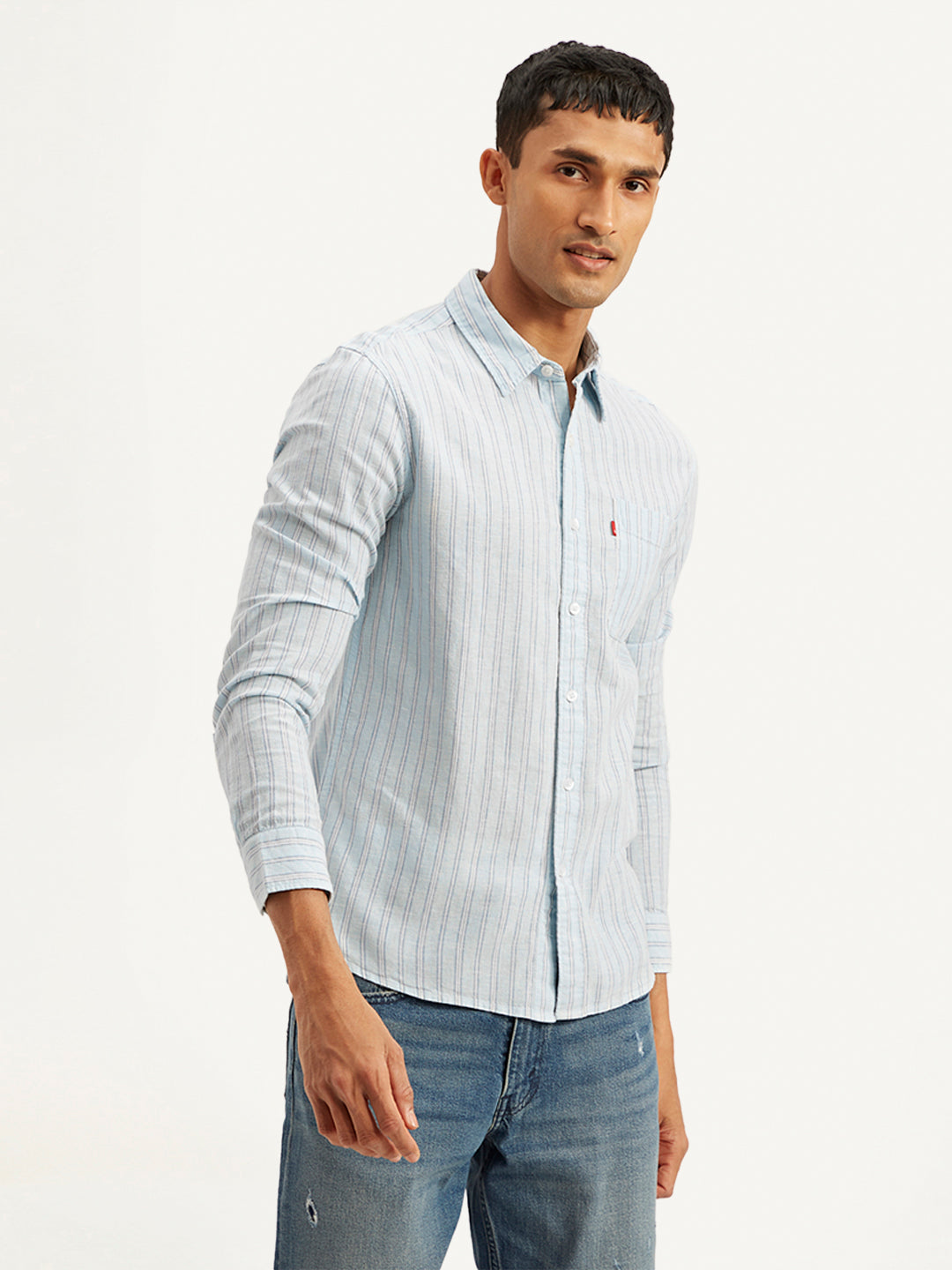 Men's Striped Slim Fit Shirt - 3092bd18-887c-480d-bf43-85200ff2799b View