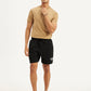 Men's Black Regular Fit Shorts - 340a8a73-09b1-41b5-9564-097ecfa83350 View