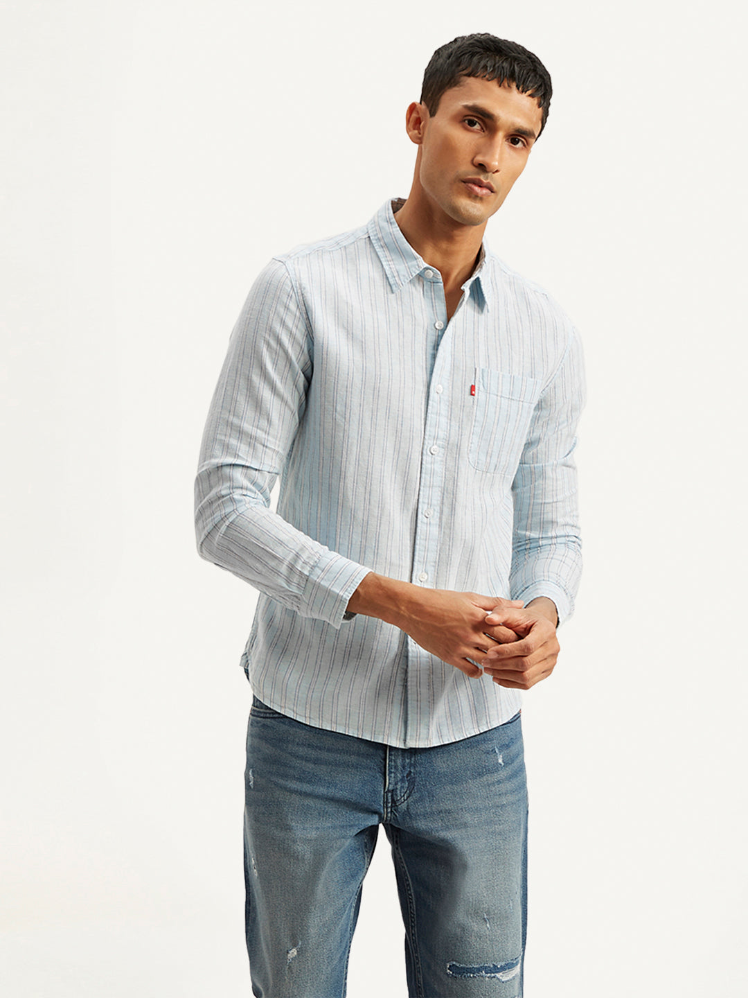 Men's Striped Slim Fit Shirt