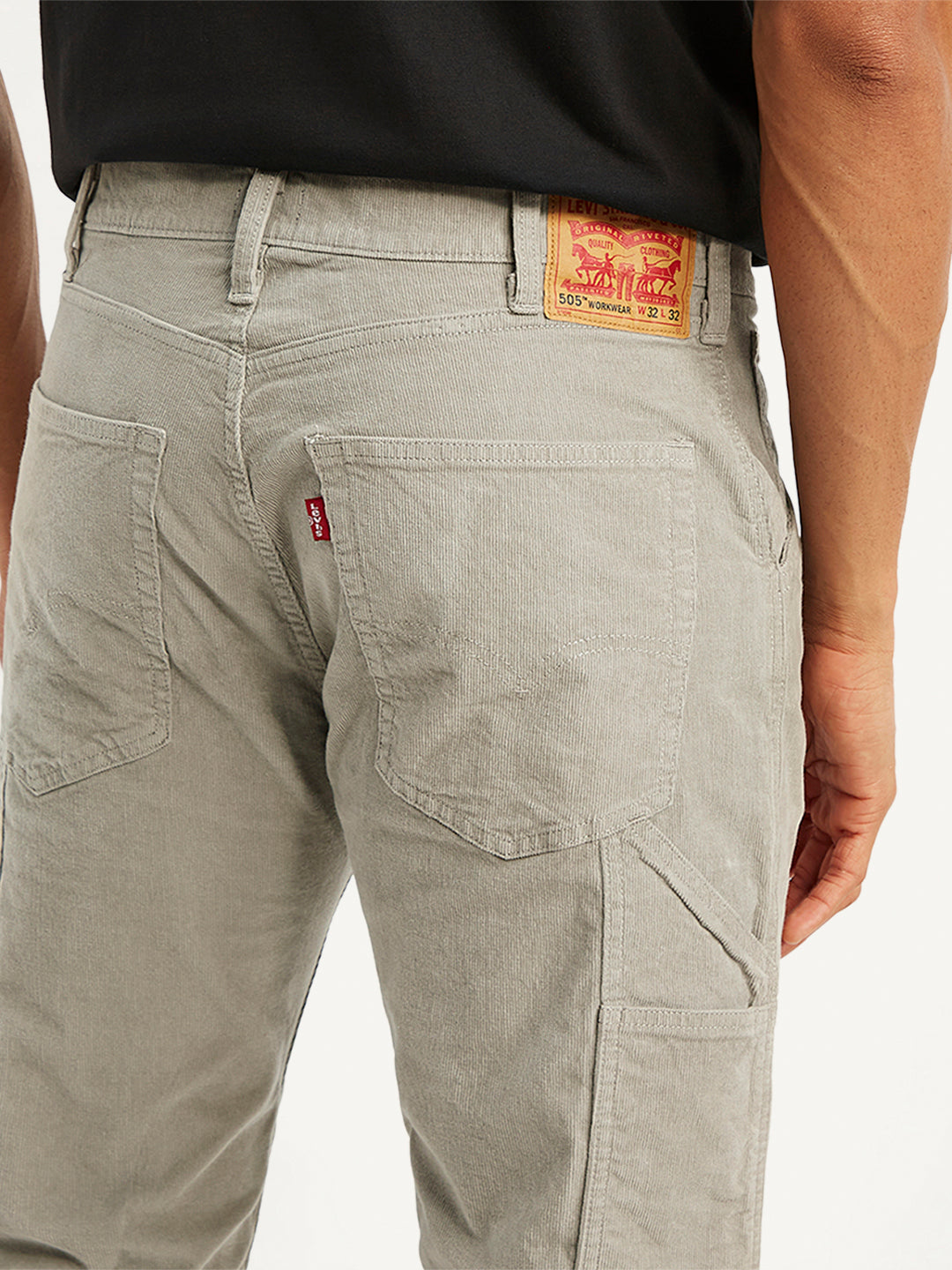 Men's 505 Straight Fit Corduroy Carpenter Pants - 3b3b4b68-0083-4cfe-8426-429aa2c0f648 View