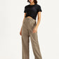 Women's High Rise Taupe Loose Fit Trousers - 45dffb62-a502-4a1d-991e-838ef225ede3 View