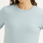 Women's Textured Slim Fit T-Shirt - 4a10fafb-c79d-4324-b462-9fe69522cae0 View