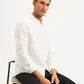 Men's Redloop Solid Slim Fit Linen Shirt - 534d9748-d62c-413b-8d03-2e9257971af5 View