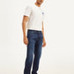 Men's 505 Navy Blue Straight Fit Mid Rise Jeans - 534f107a-2b75-4588-936a-dae70fed43f7 View